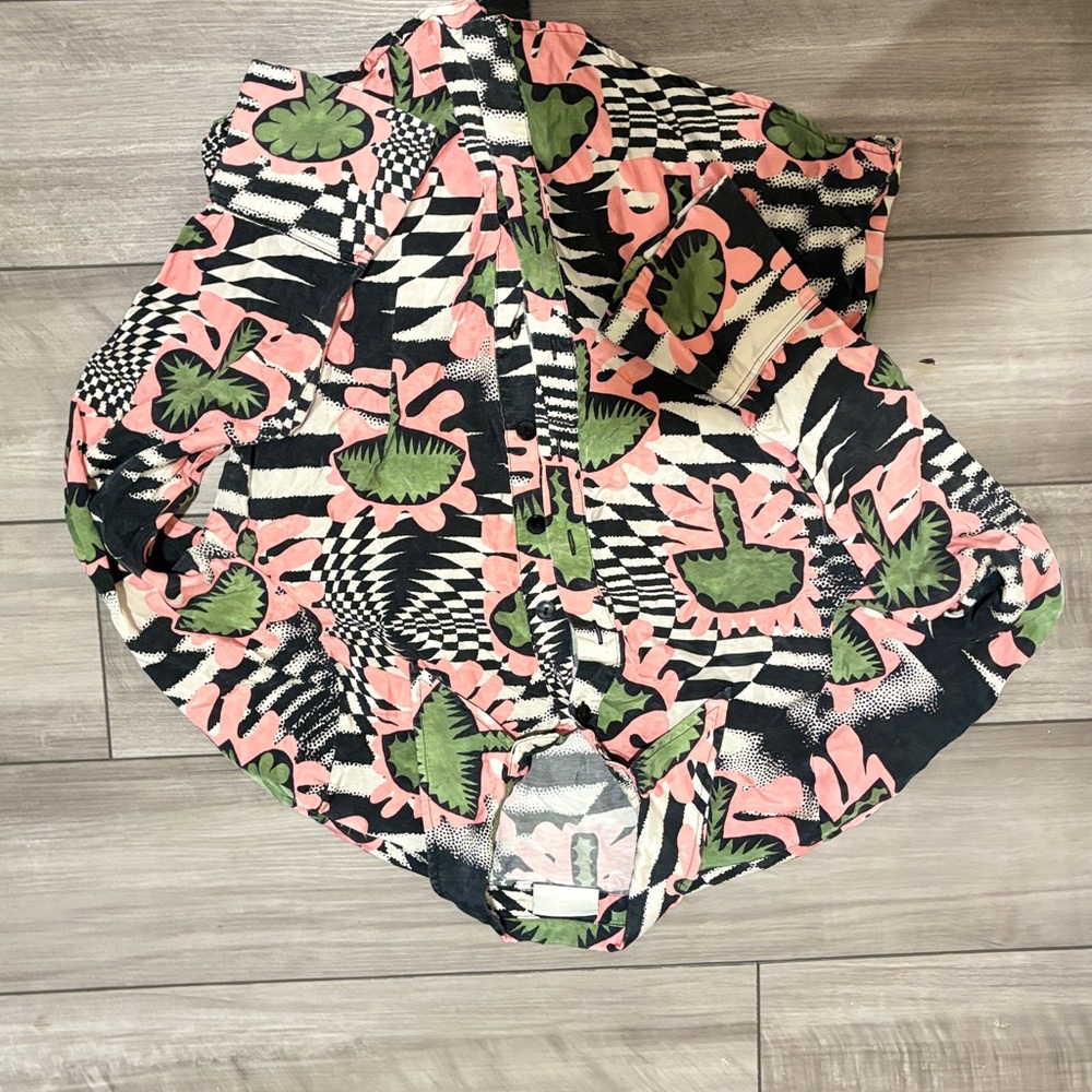 Stylish Multicolor Patterned Blouse - image 5